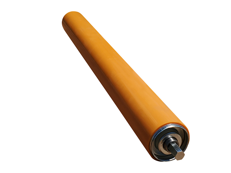 Polyurethane-coated conveyor rollers